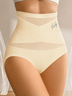 4-Pack High Waist Mesh Thong
