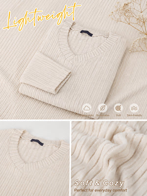 Women's Lightweight V Neck Knit Tunic Top