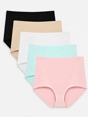 Women’s High Waist Seamless Briefs Panties – No Show Ultra Soft Breathable Underwear for Everyday Comfort & Body Fit