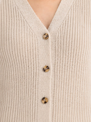 The Soft Wool V-Neck Knit Dress