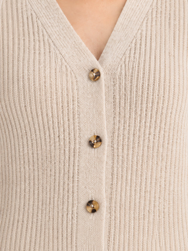 The Soft Wool V-Neck Knit Dress