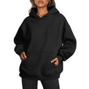 Cozy oversized fleece hoodie