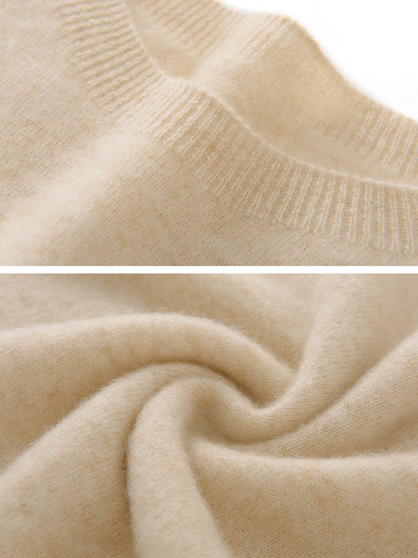 Women's Soft Cashmere Blend Crew Neck Sweater