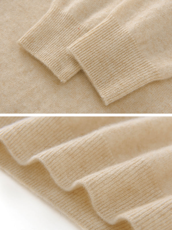 Women's Soft Cashmere Blend Crew Neck Sweater