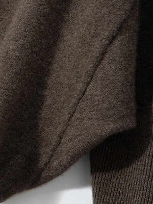 Women’s Luxe Cashmere Batwing Cardigan – Soft Oversized Long Sleeve Knit Sweater