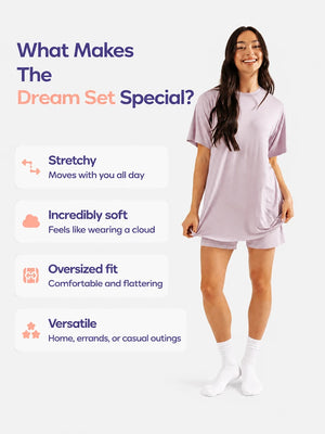 Ultra-Soft Cooling Sleep Shirt & Shorts Set