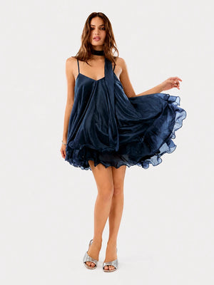 Dreamy Tulle Ruffle Mini Dress