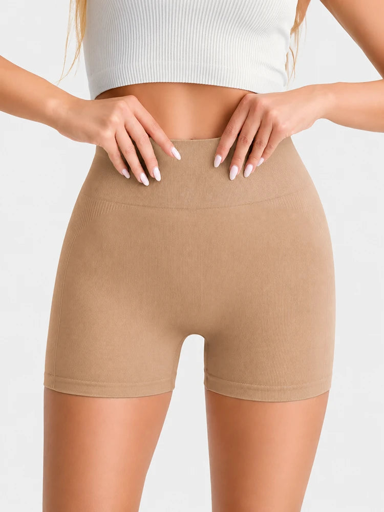 4-Pack Ribbed Butt Lift Shaping Shorts for Women