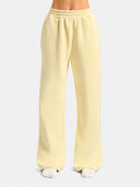 Minimalist Straight Leg Casual Comfy Stretchy Athleisure Sweatpants