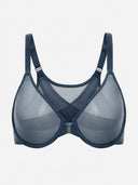 Women's Front Closure Mesh Support Bra