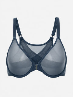 Women's Front Closure Mesh Support Bra