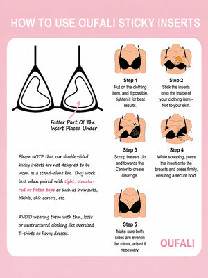 Double-Sided Sticky Push Up Bra Inserts