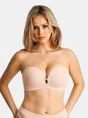 Seamless Non-Slip Push-Up Strapless Bra