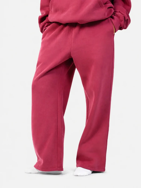 Minimalist Straight Leg Casual Comfy Stretchy Athleisure Sweatpants