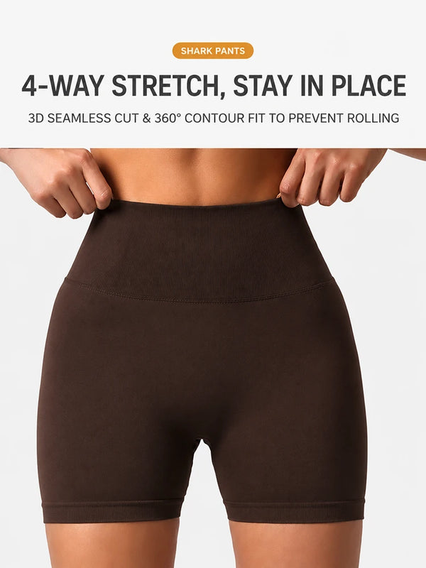 4-Pack Ribbed Butt Lift Shaping Shorts for Women