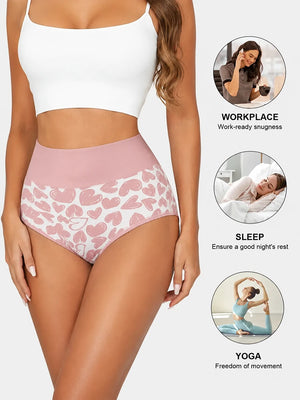 5 Pack Women’s Cute High Waisted Cotton Seamless Briefs