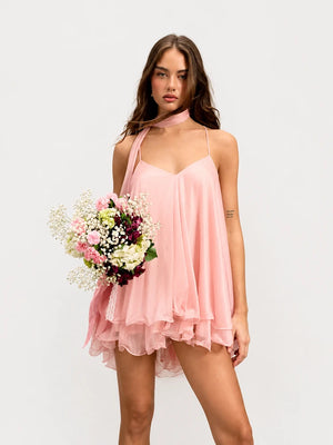 Dreamy Tulle Ruffle Mini Dress