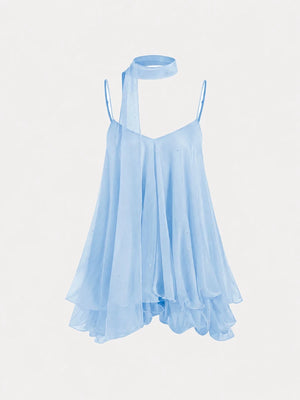 Dreamy Tulle Ruffle Mini Dress