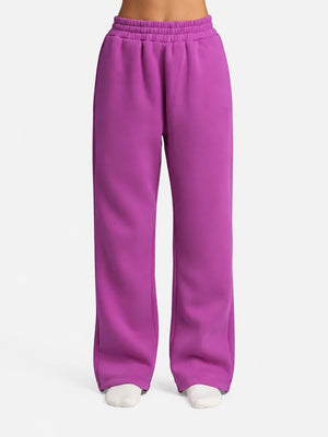Minimalist Straight Leg Casual Comfy Stretchy Athleisure Sweatpants