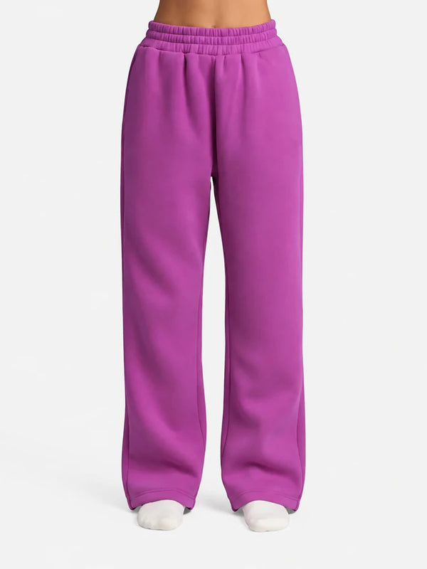 Minimalist Straight Leg Casual Comfy Stretchy Athleisure Sweatpants