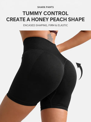 4-Pack Ribbed Butt Lift Shaping Shorts for Women