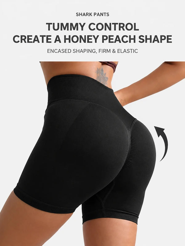 4-Pack Ribbed Butt Lift Shaping Shorts for Women