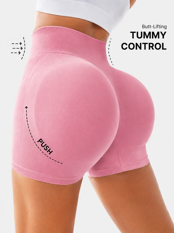 4-Pack Ribbed Butt Lift Shaping Shorts for Women