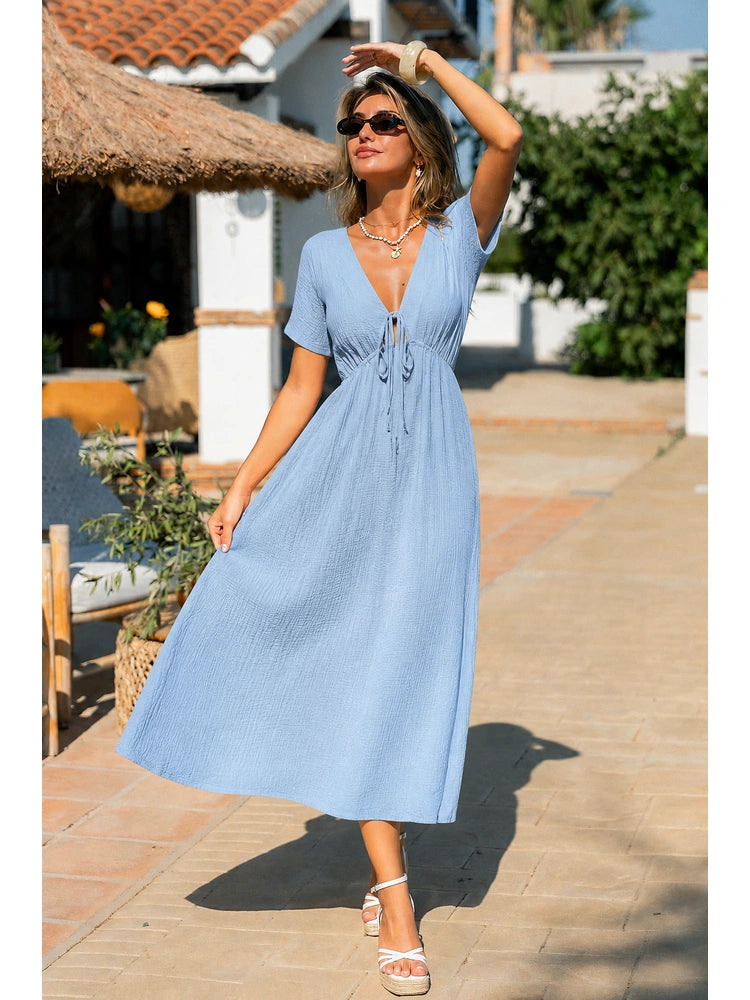 Everyday Cotton Gauze Beach Maxi Dress
