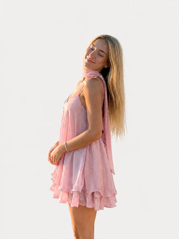 Dreamy Tulle Ruffle Mini Dress