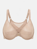 Women's Front Closure Mesh Support Bra