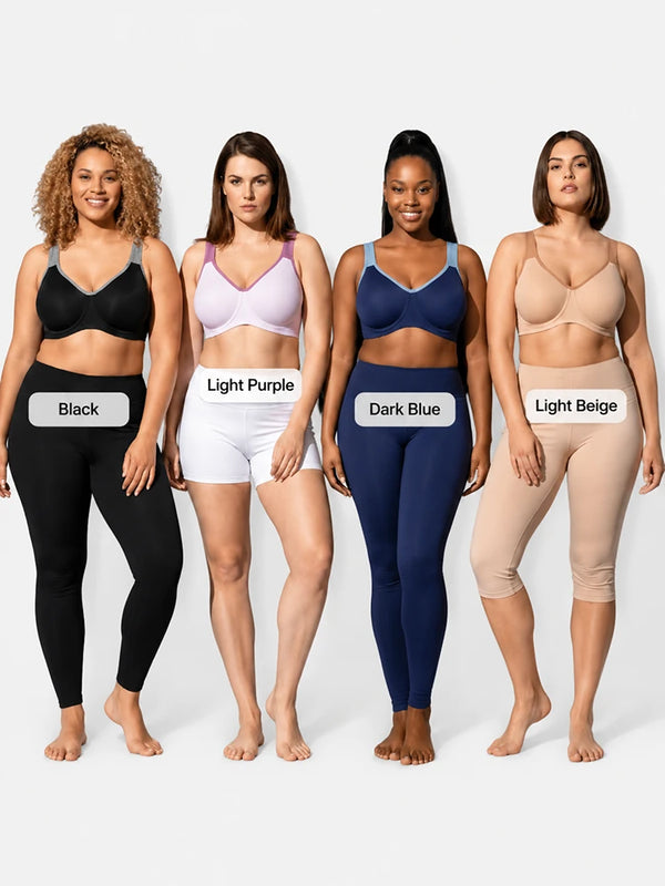 Plus Size Sports Bra for Women – Full Coverage, Soft Support, Wide Strap Workout Bra