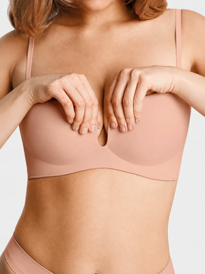 Seamless Non-Slip Push-Up Strapless Bra