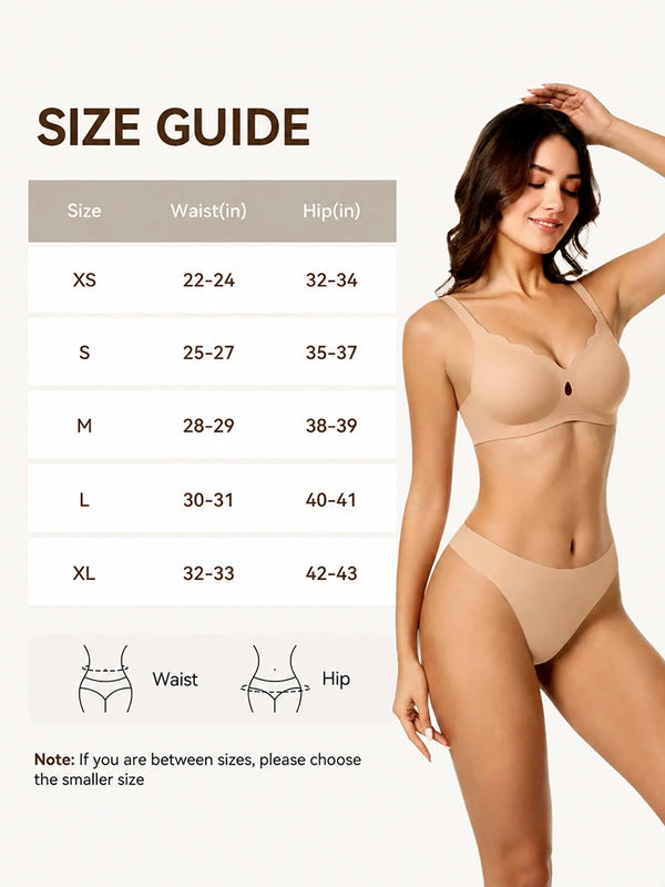 5-Pack Seamless Camel Toe Cover Thong