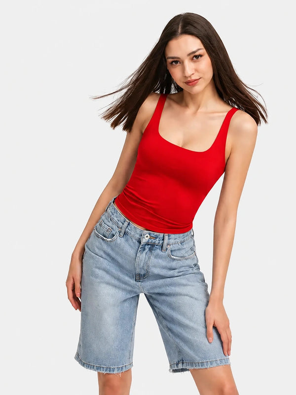 Women's Buttery Soft Square Neck Tank Top