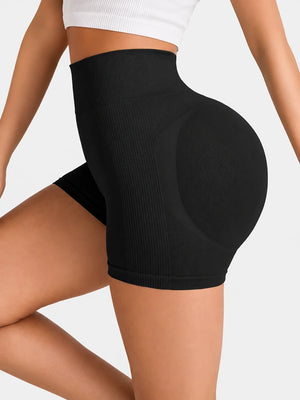 4-Pack Ribbed Butt Lift Shaping Shorts for Women