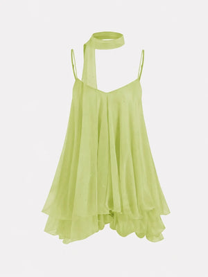 Dreamy Tulle Ruffle Mini Dress