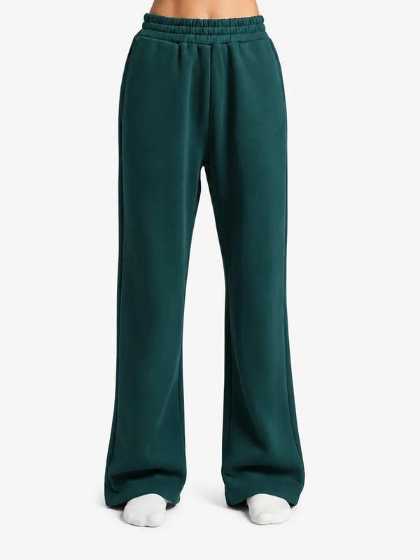 Minimalist Straight Leg Casual Comfy Stretchy Athleisure Sweatpants
