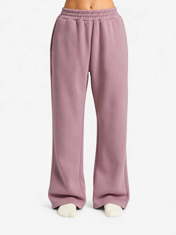 Minimalist Straight Leg Casual Comfy Stretchy Athleisure Sweatpants