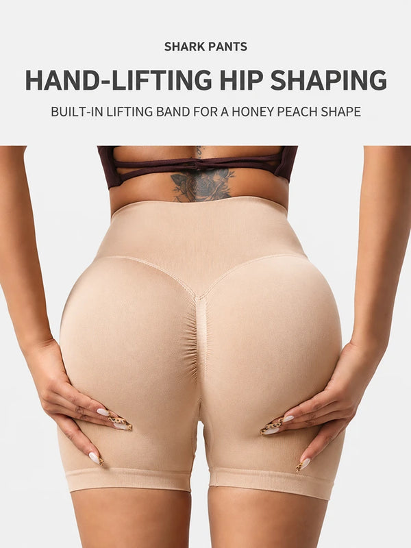 4-Pack Ribbed Butt Lift Shaping Shorts for Women