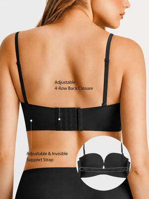 Seamless Non-Slip Push-Up Strapless Bra