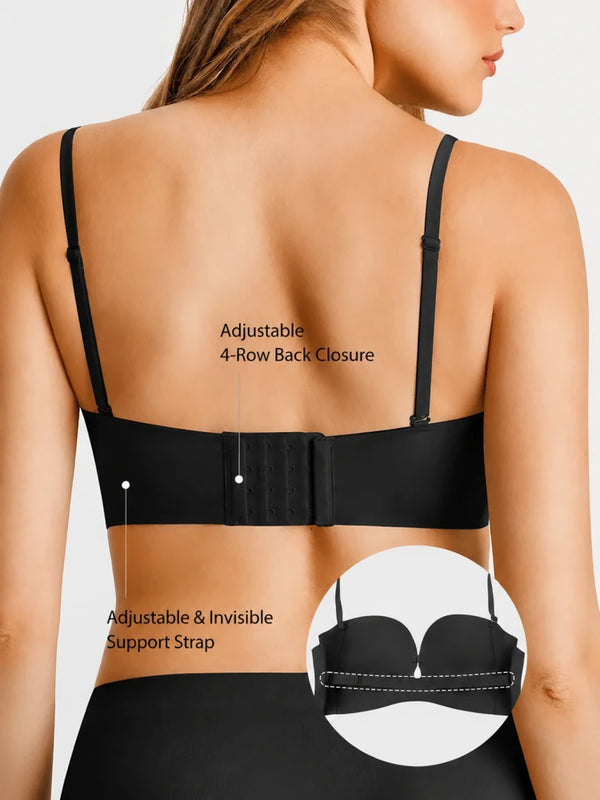 Seamless Non-Slip Push-Up Strapless Bra