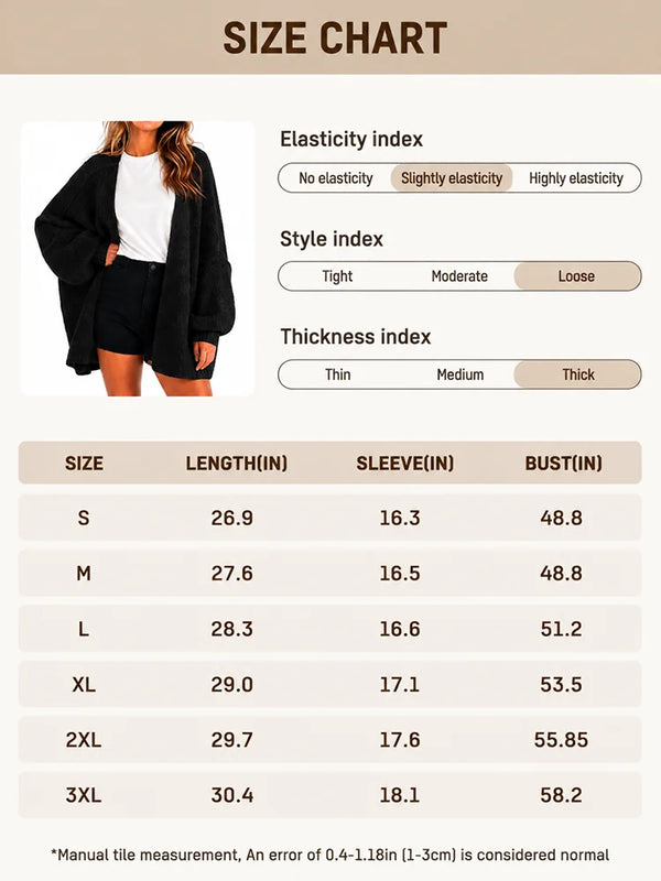 Women’s Oversized Knit Cardigan Sweater