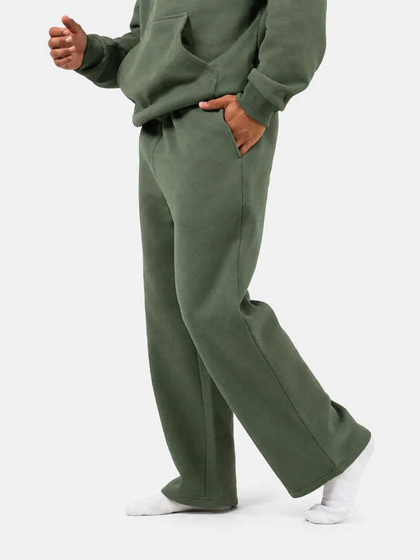 Minimalist Straight Leg Casual Comfy Stretchy Athleisure Sweatpants