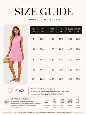 Sleeveless Summer Tank Dress for Women