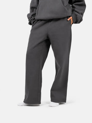 Minimalist Straight Leg Casual Comfy Stretchy Athleisure Sweatpants
