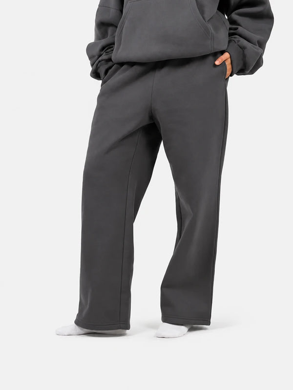 Minimalist Straight Leg Casual Comfy Stretchy Athleisure Sweatpants