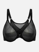Women's Front Closure Mesh Support Bra