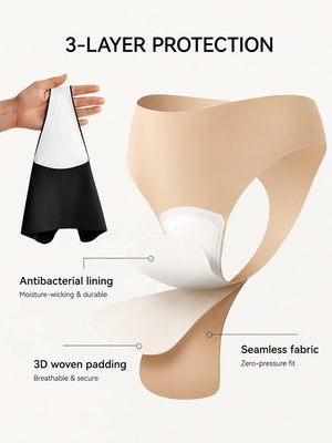 5-Pack Seamless Camel Toe Cover Thong