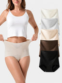 5-Pack Women's Seamless High Waist Tummy Control Panties