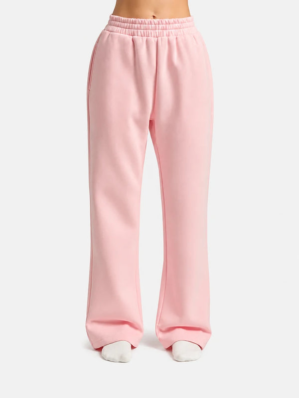 Minimalist Straight Leg Casual Comfy Stretchy Athleisure Sweatpants